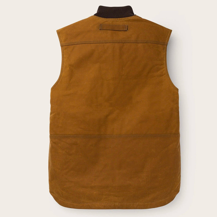 Filson Tin Cloth Insulated Work Vest Dark Tan