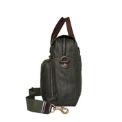 Filson 24 Hour Tin Cloth Briefcase Otter Green side view