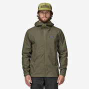 Patagonia Veste Homme Boulder Fork Rain Verte