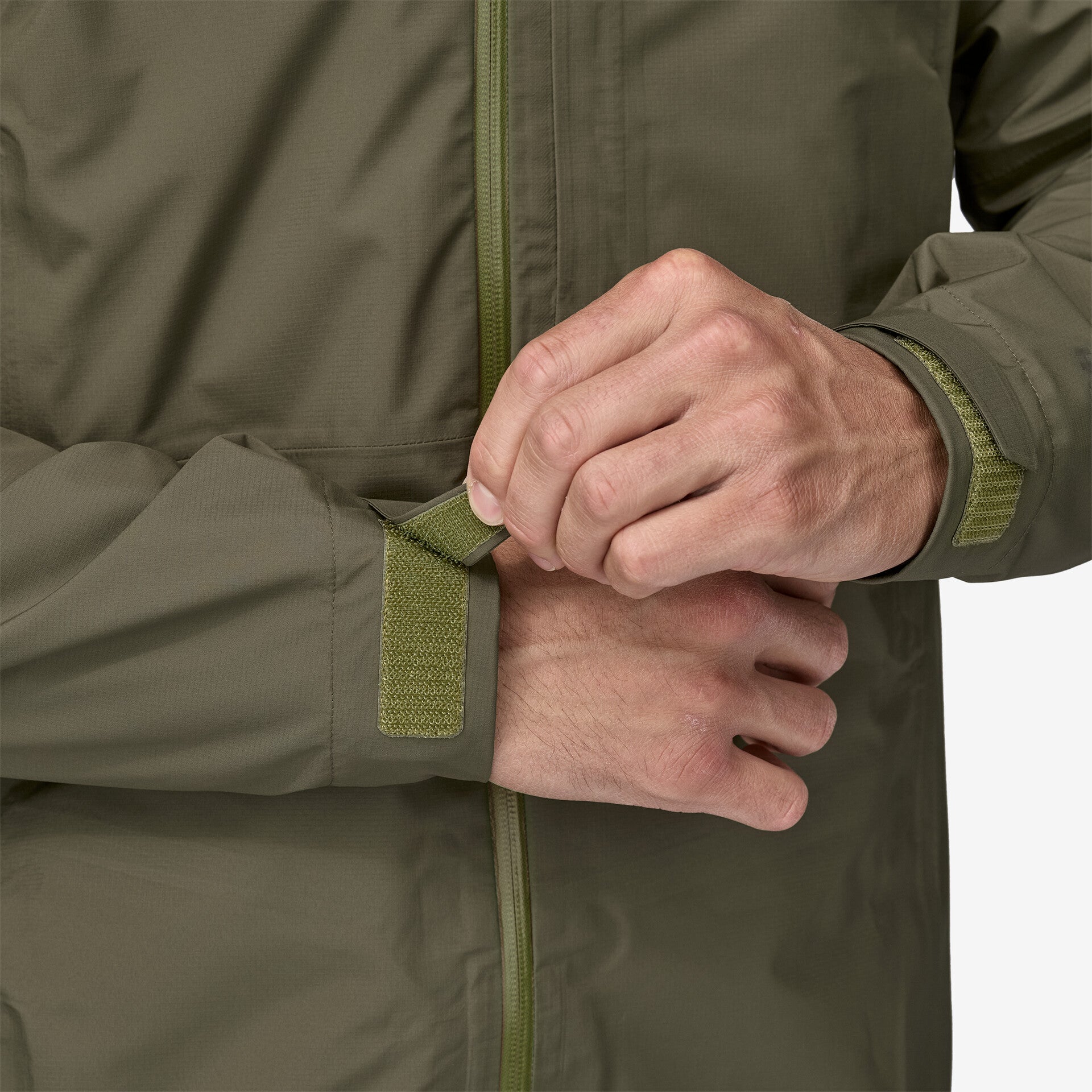 Patagonia M's Boulder Fork Rain Jkt Bassin Green