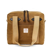 Filson Tin Cloth Tote Bag With Zipper Dark Tan