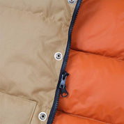 Doudoune sans manches avec zip Crescent Down Works Italian Vest Tan rust