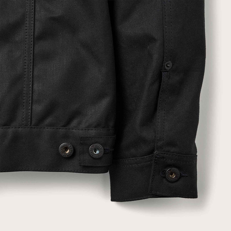 Filson Tin Cloth Short Lined Cruiser Jacket Black