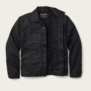 Filson Veste en Coton Huilé Tin Cloth Short Lined Cruiser Noire