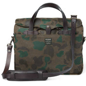 Filson waxed rugged twill original briefcase camo front view