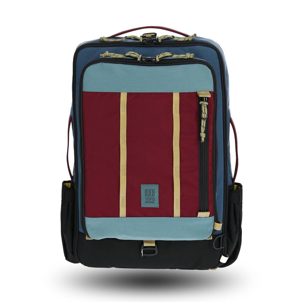 Topo Designs Global Travel Bag 30L Dark Denim Burgundy