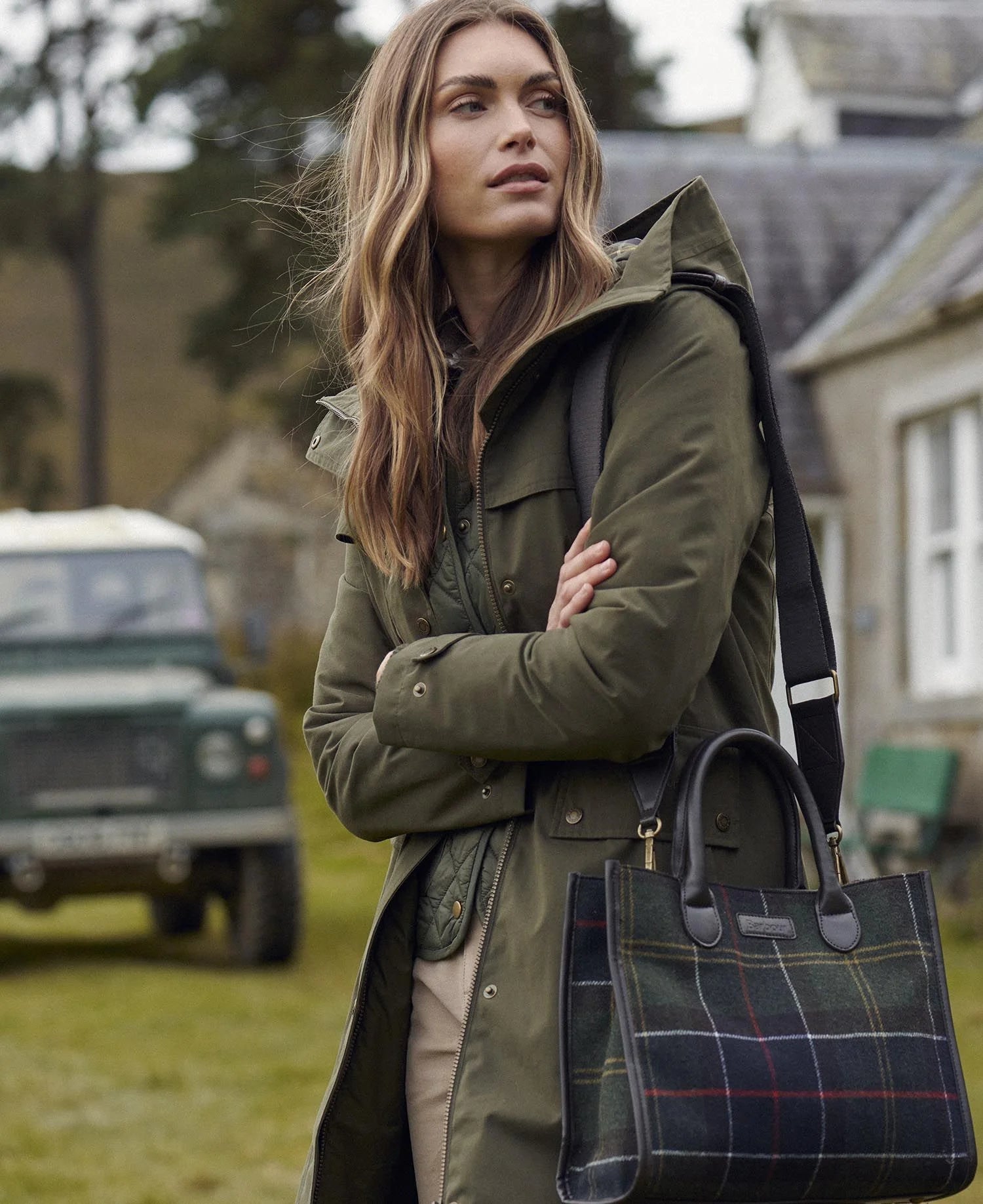 Barbour Barrhill Tartan Tote Bag