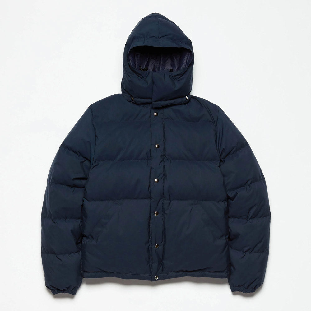 Doudoune Homme Crescent Down Works Down Sweater Navy avec capuche