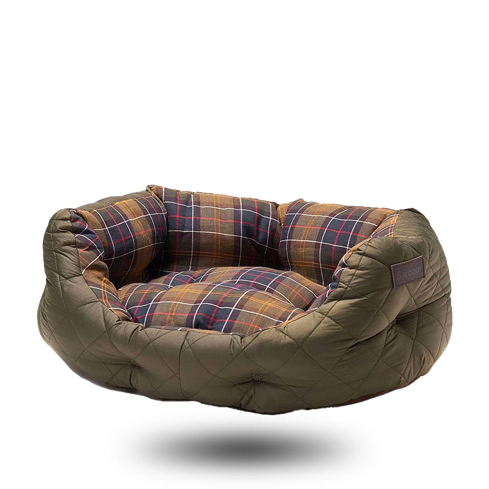 Barbour Quilted Dog Bed 24 in. Olive