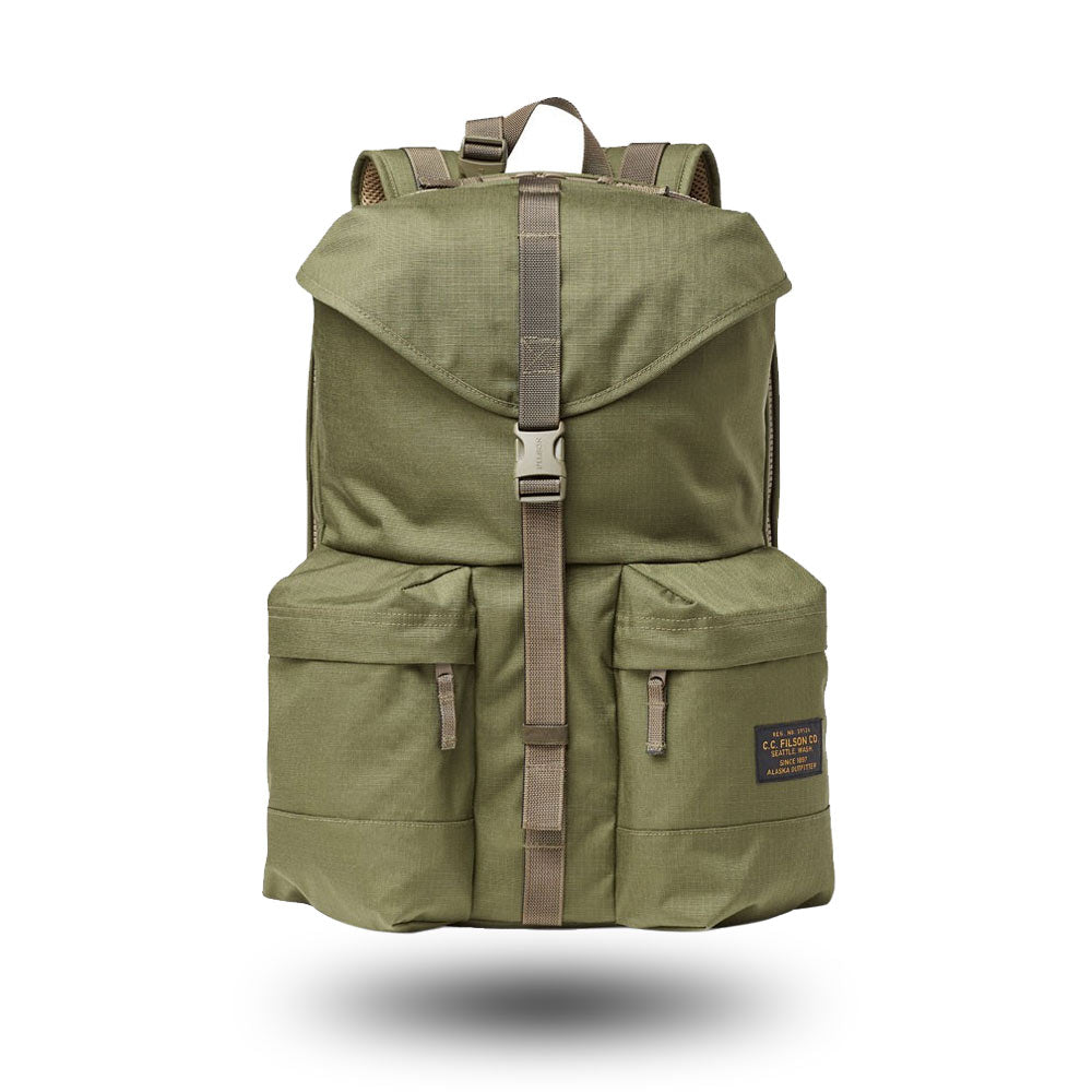 Filson Ripstop-Nylon-Backpack-Surplus-Green