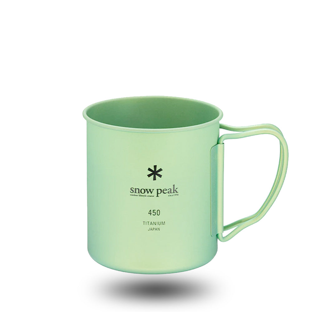 Mug Snow Peak Ti-Single 450 Anodized Cup Green