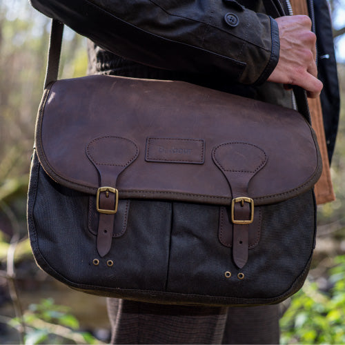 Barbour Wax leather Tarras briefcase