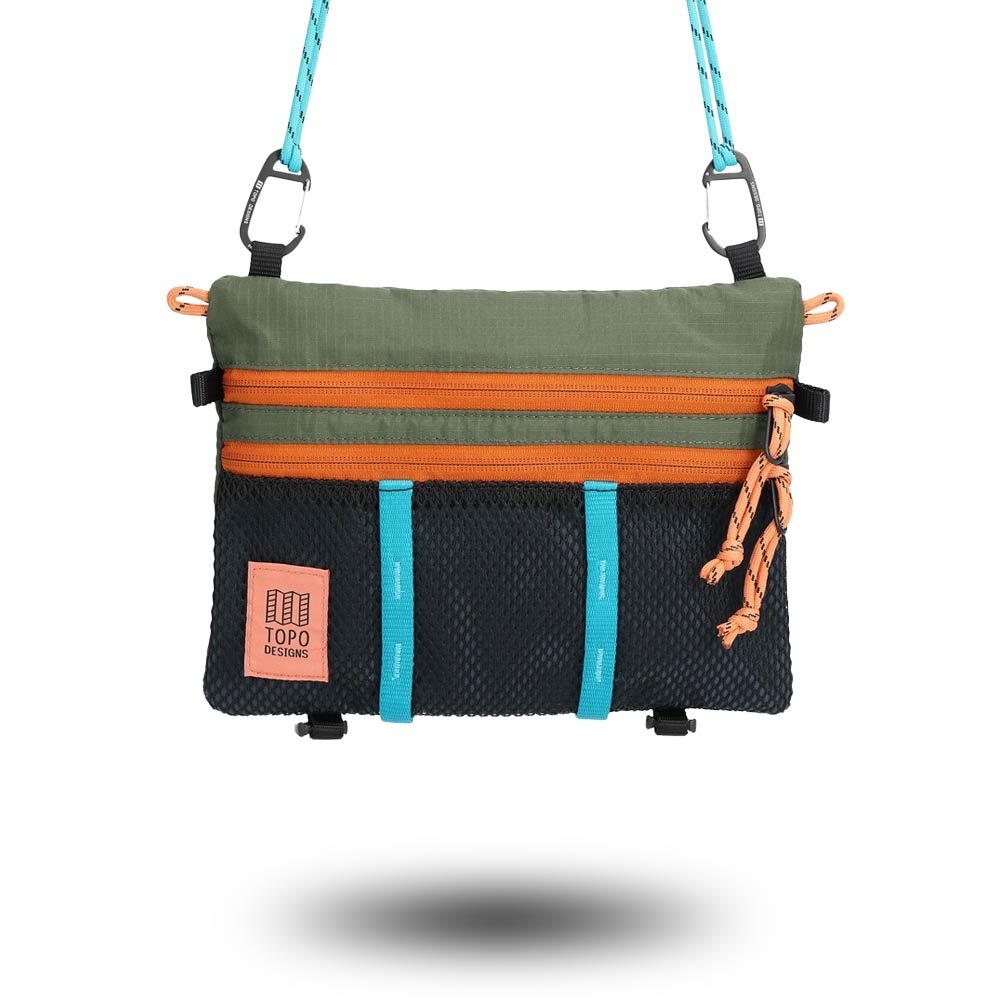 Mountain Accessory Shoulder Bag Olive/Pond Blue