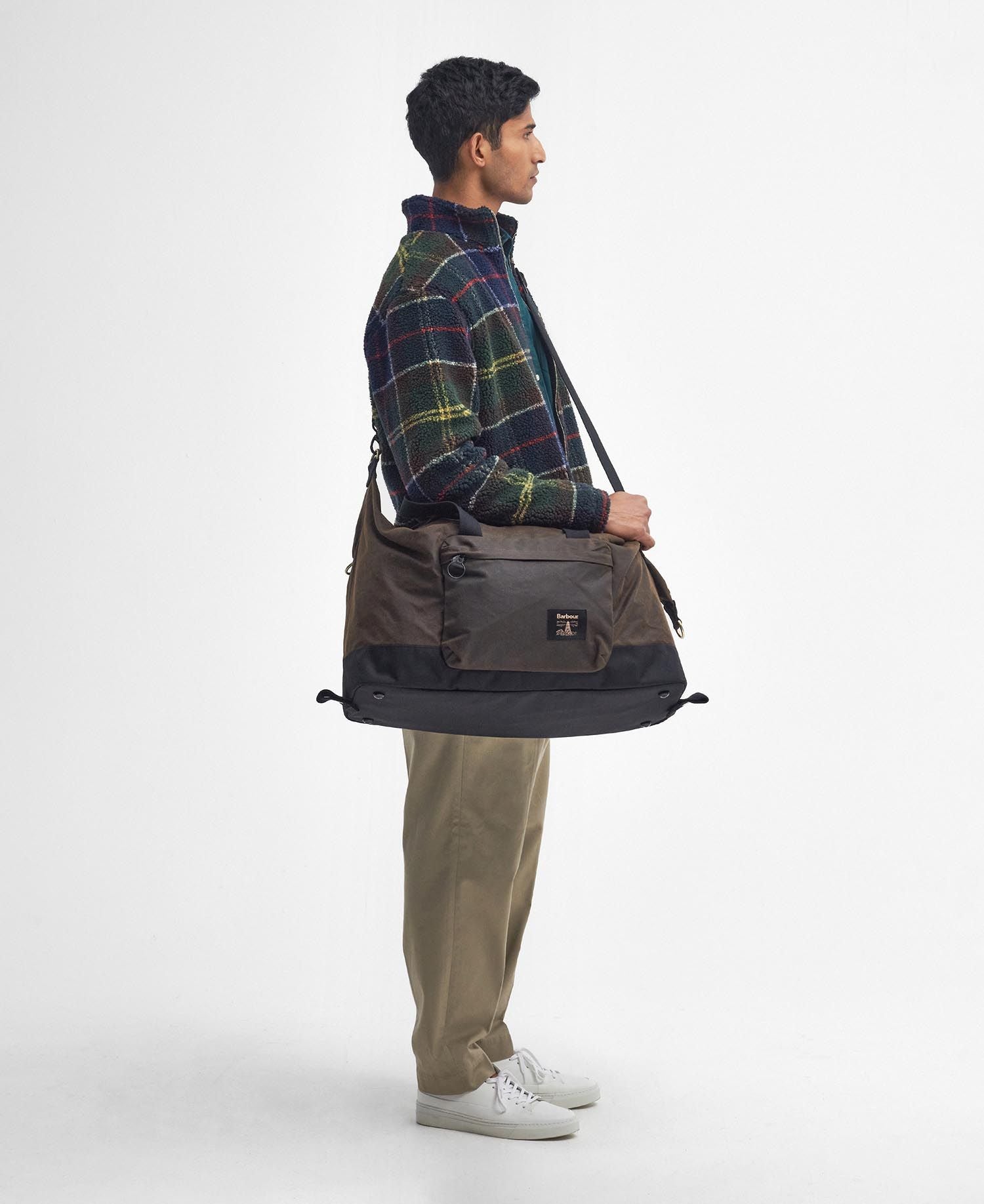 Sac de Voyage Barbour Field Wax Olive Noir