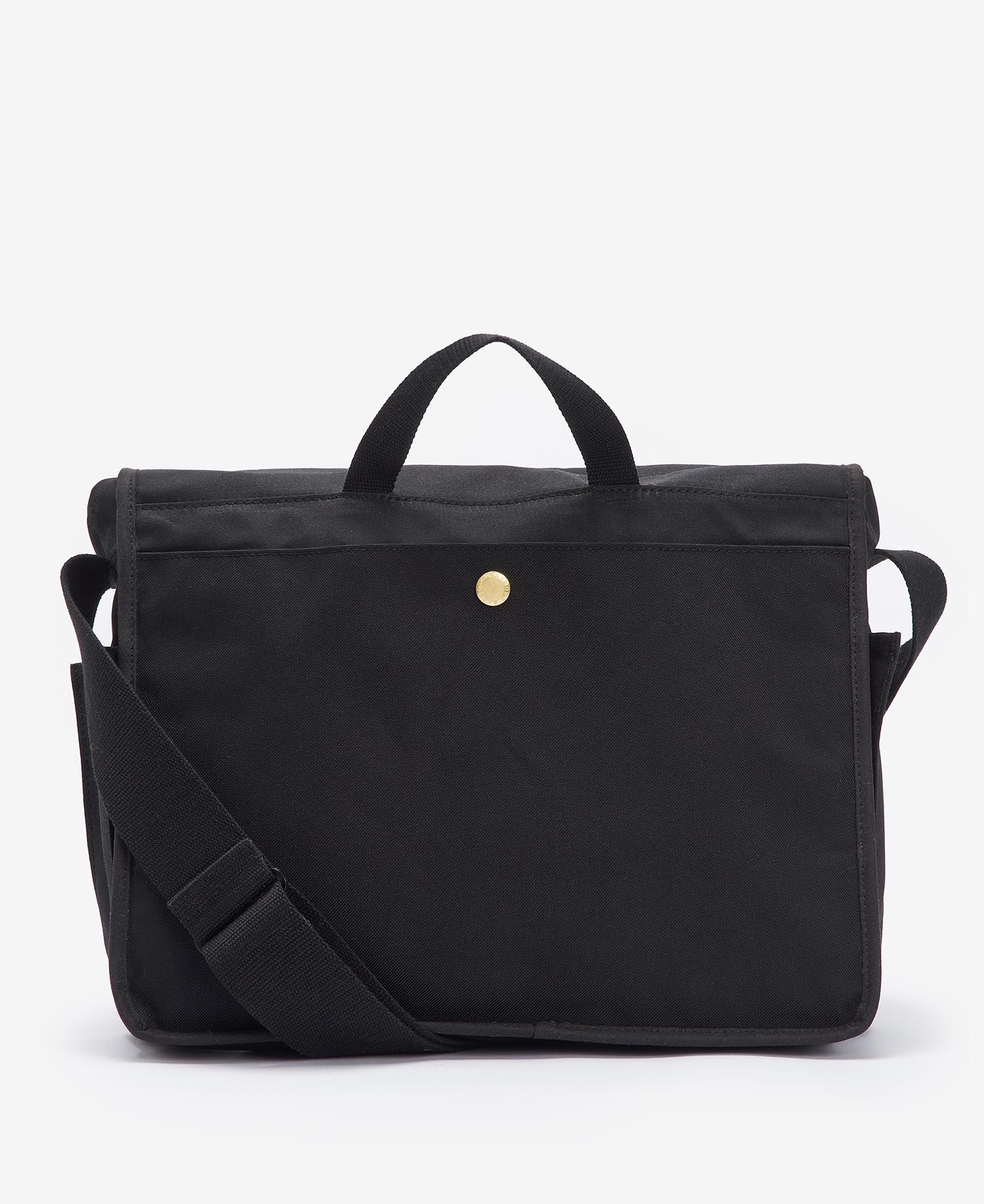 Barbour Field Wax Messenger Bag Black