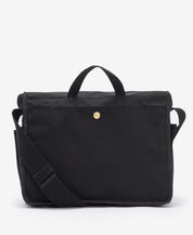 Barbour Field Wax Messenger Bag Black