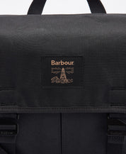 Barbour Field Wax Messenger Bag Black