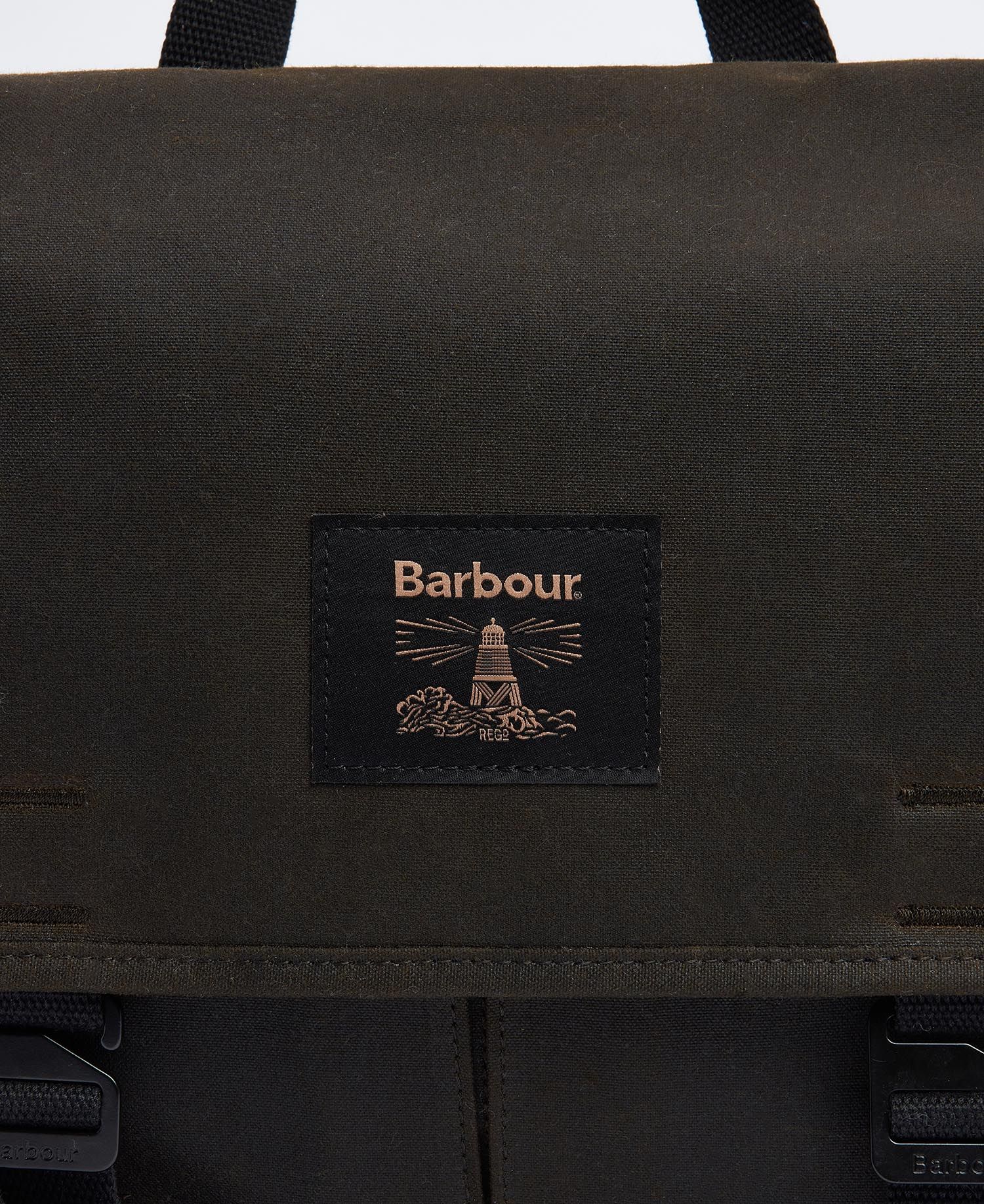 Barbour Field Wax Messenger Bag Olive