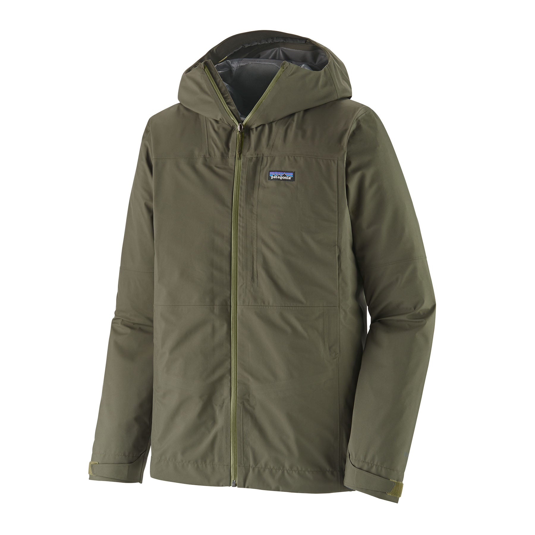 Patagonia Veste Homme Boulder Fork Rain Verte