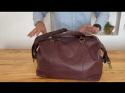 Sac Barbour Leather Medium Travel Explorer Dark Brown
