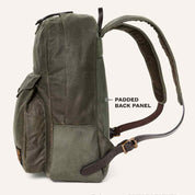 Filson Journeyman Backpack otter Green dos matelasse