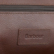 Leather Wash Bag Dark Brown