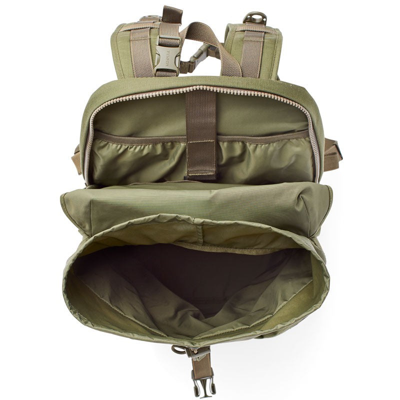 Filson Ripstop Nylon Backpack Surplus Green Inside