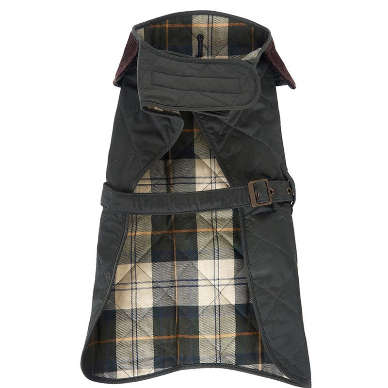 Quilted Dog Coat Olive