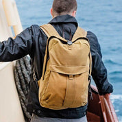 Filson Journeyman Backpack Cinder lifestyle