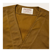 Filson Oil Tin Cloth Vest Dark Tan