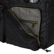 Filson 48-Hour Tin Cloth Duffle Black front pockets