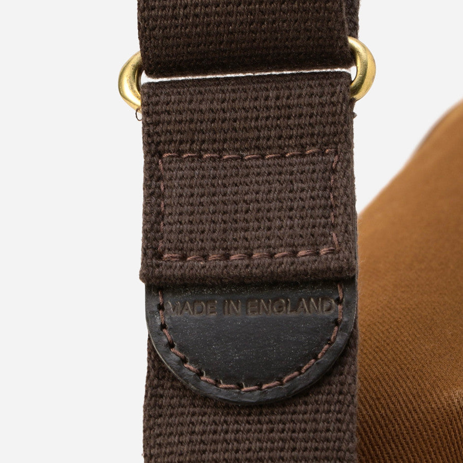 Brady Bags Ariel Trout Small Hazelnut  leather tab on  strap
