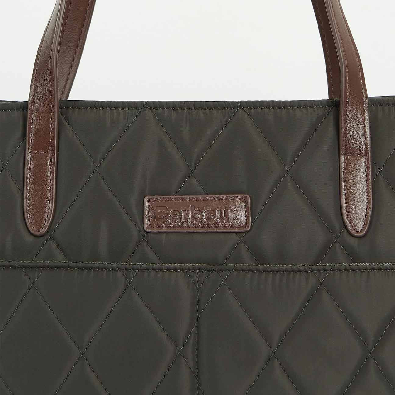 Quilted Tote Bag Olive