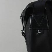 Brady Bags Ariel Trout Large Black Black side logo black and white