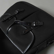 Brady Bags Ariel Trout Small Black Black front leather straps