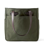 Filson Tote Bag Without Zipper Otter Green avec poignees en cuir