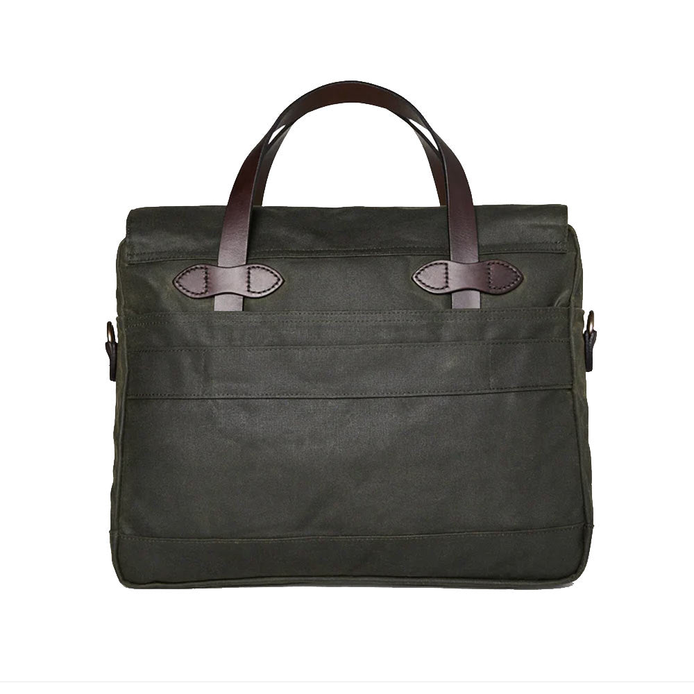 Hour Tin Cloth Briefcase Otter Green Filson 24 set bagfra