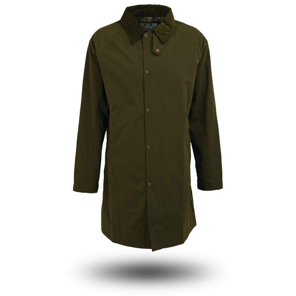 Barbour Long Ashi Mac Casual Jacket Olive