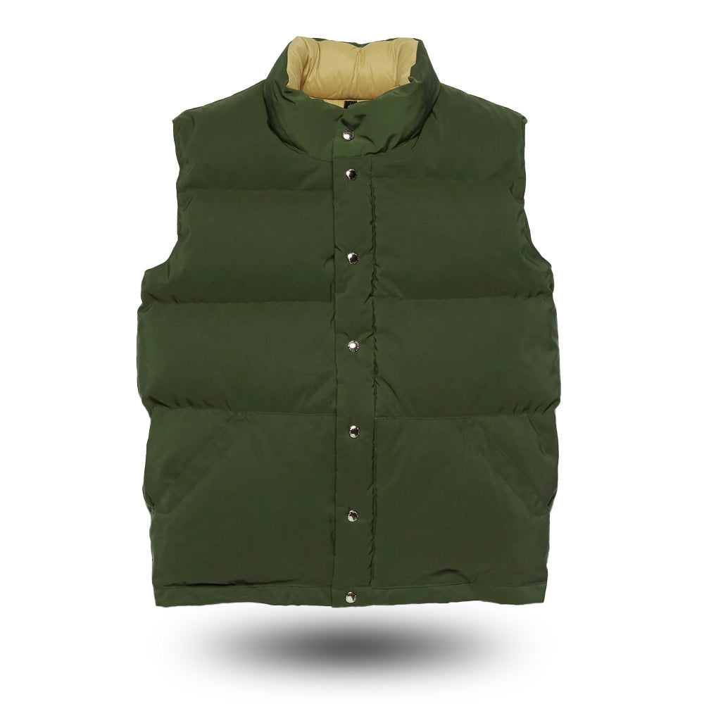 Down Crescent-dunjakke Works Italian Vest Olive Khaki