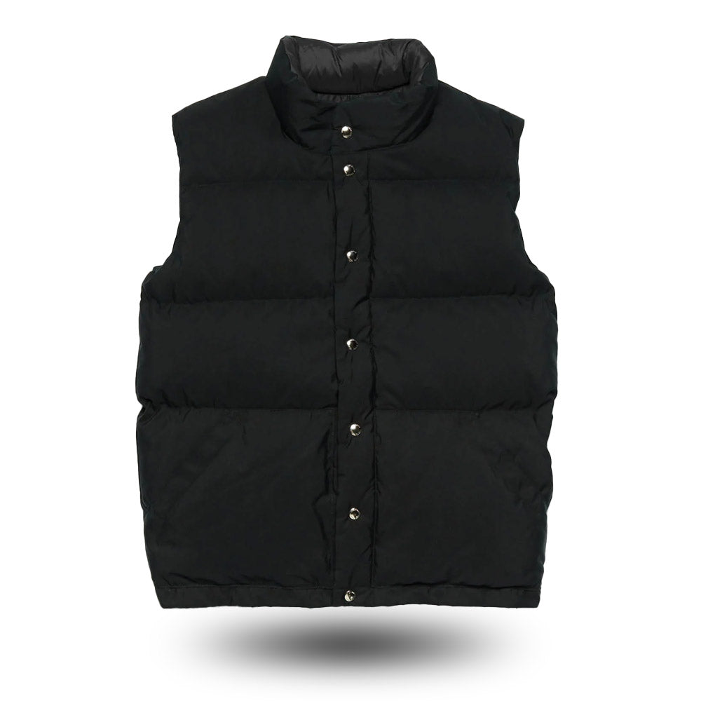 Down Crescent Sleeveless Down Jacket arbejder italiensk Vest Black