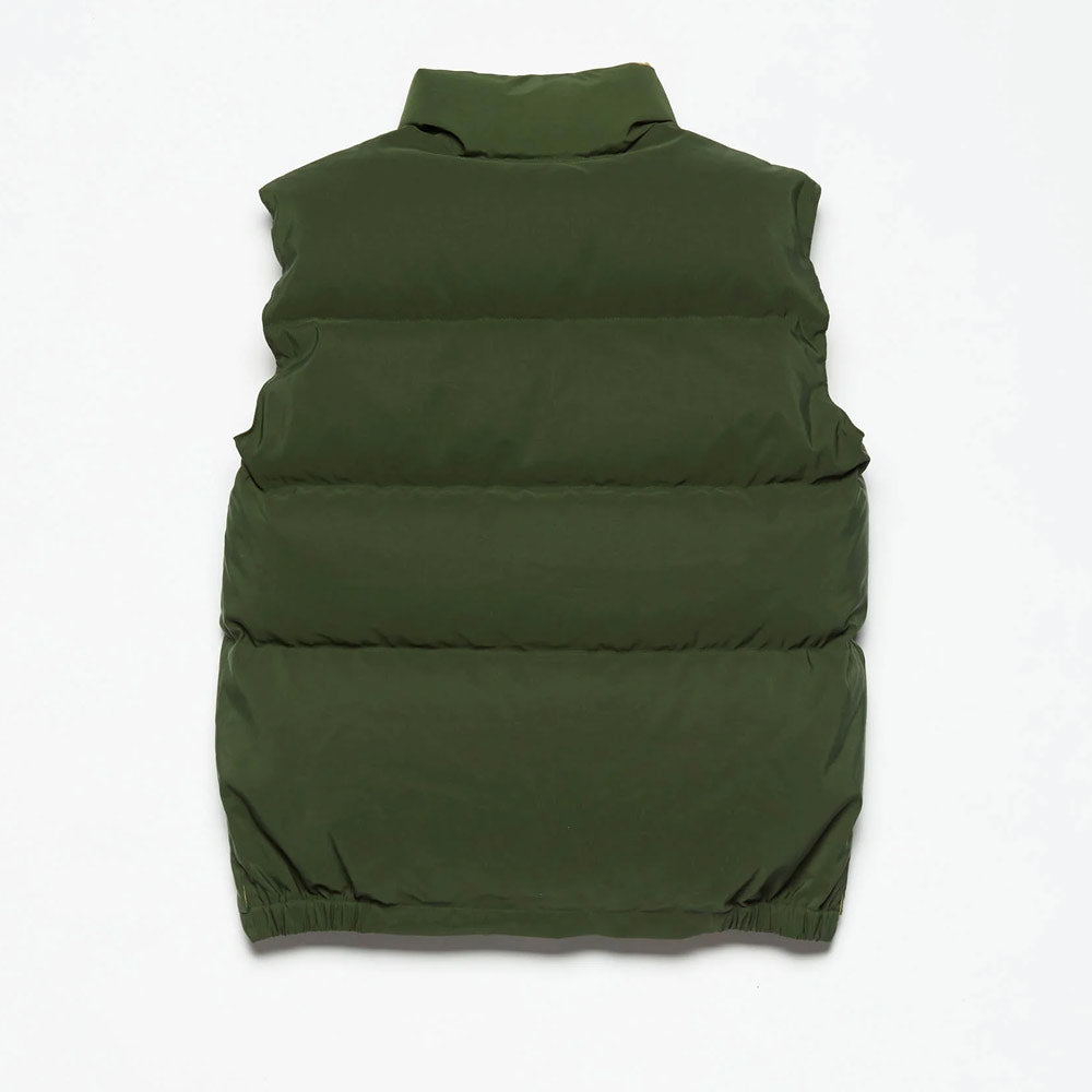 Down Ærmeløs jakke Crescent Doudoune Works Italian Vest Olive Khaki