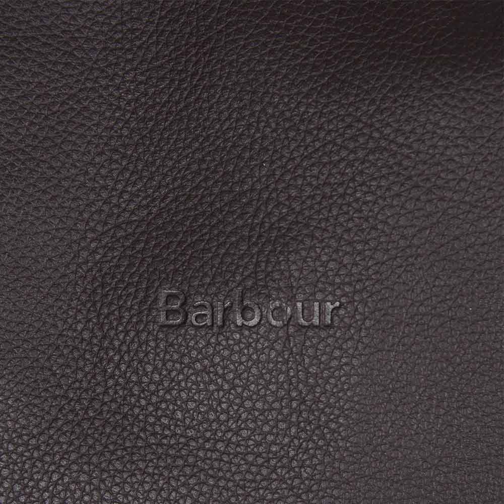 Barbour-taske Leather Medium Travel Explorer Chocolate