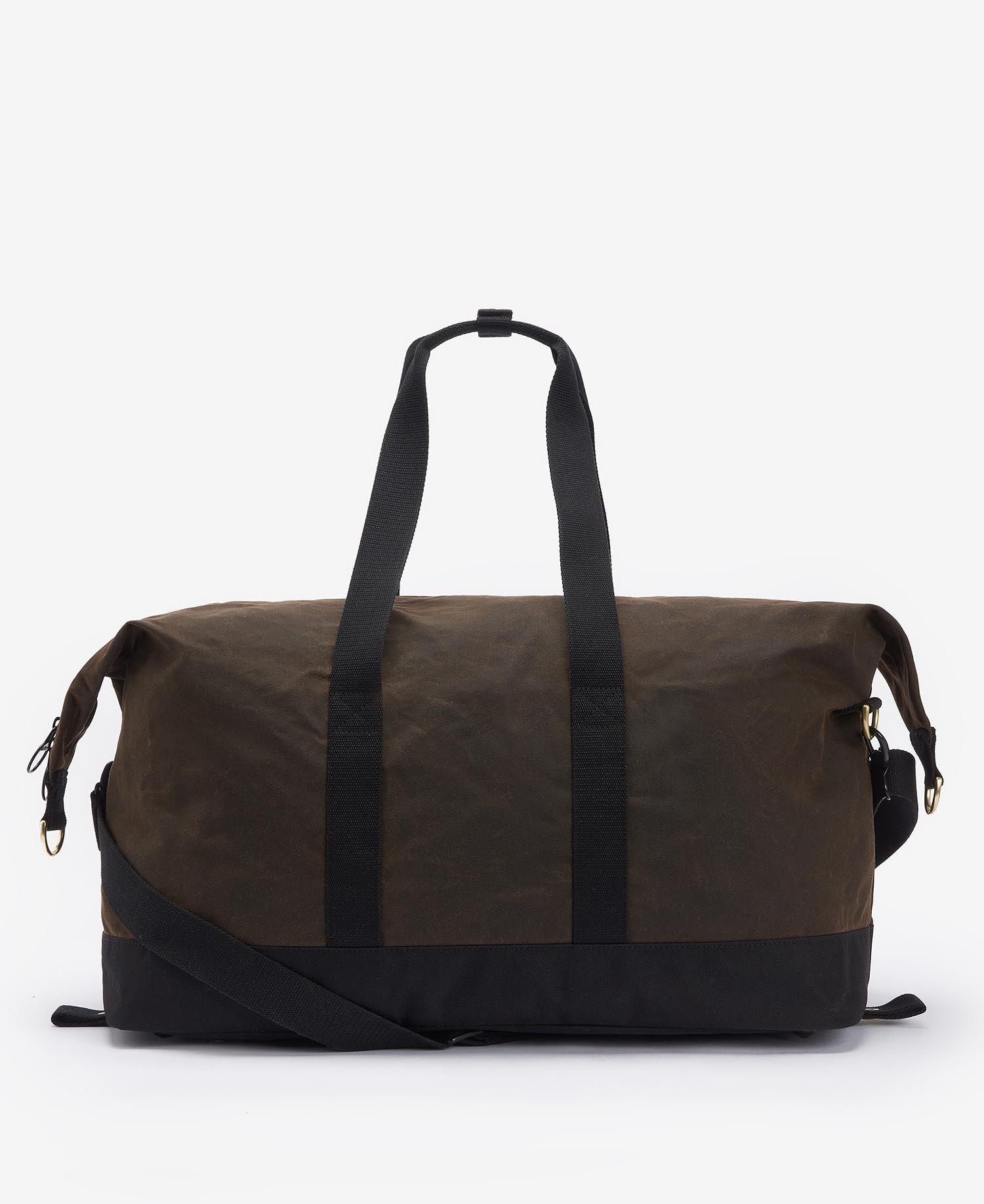 Barbour-feltet Wax Holdall Olive Black