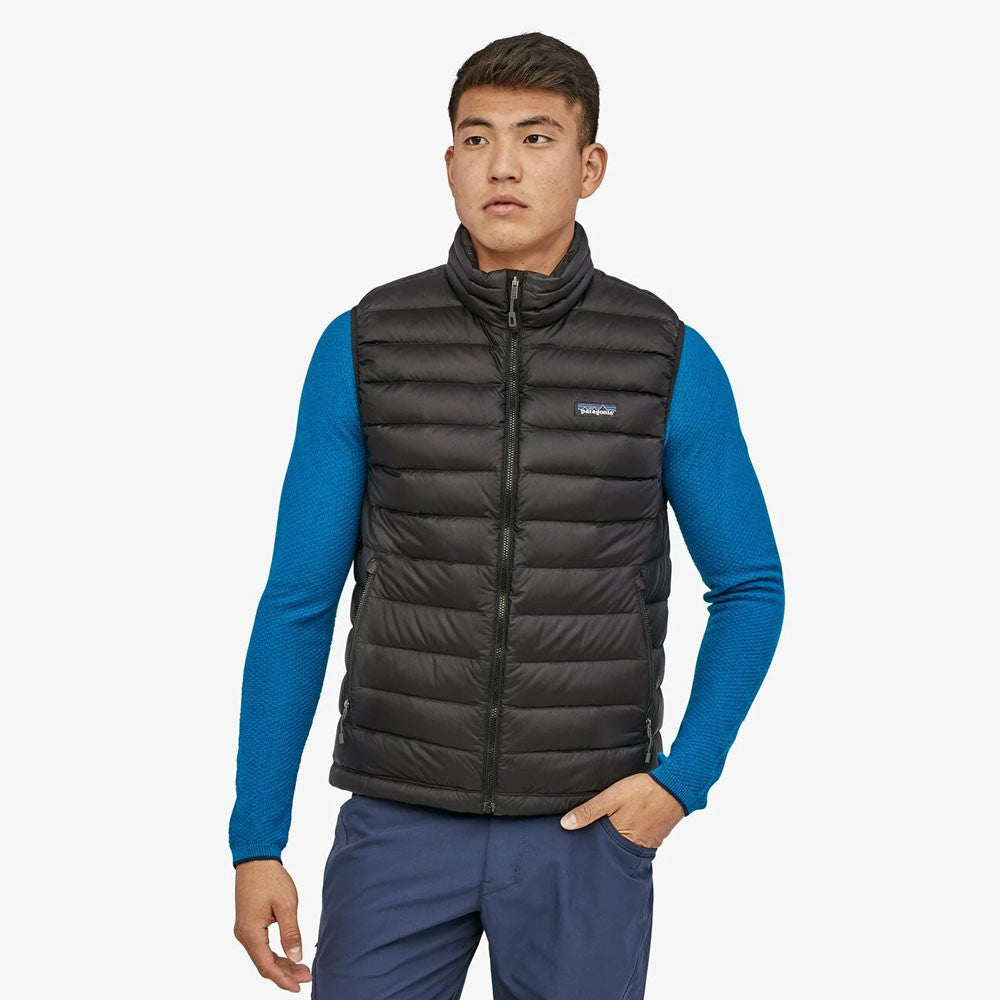 Mænd Down Sweater Vest Black