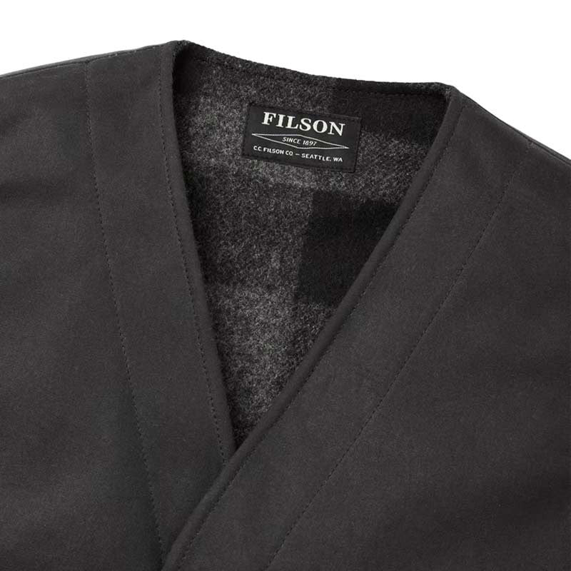 Filson Mackinaw foret Tin Cloth Vest Cinder