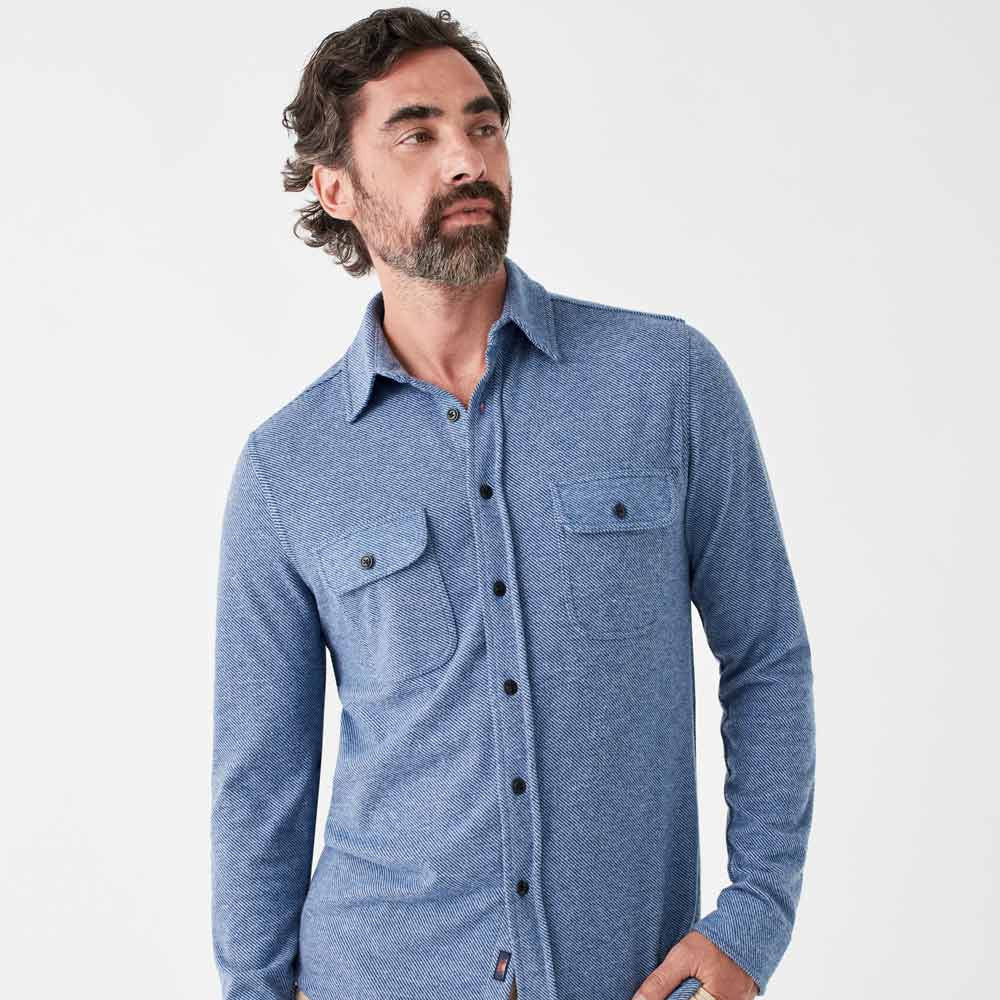 Legend Sweater Skjorte Glacier Blue  Twill