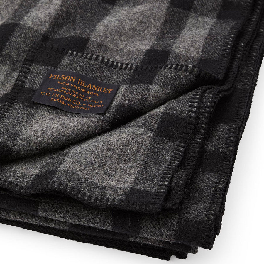 Mackinaw grå sort tæppe