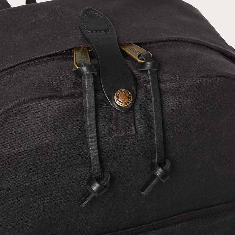Journeyman  Cinder Filson-rygsæk med lynlåse i læder