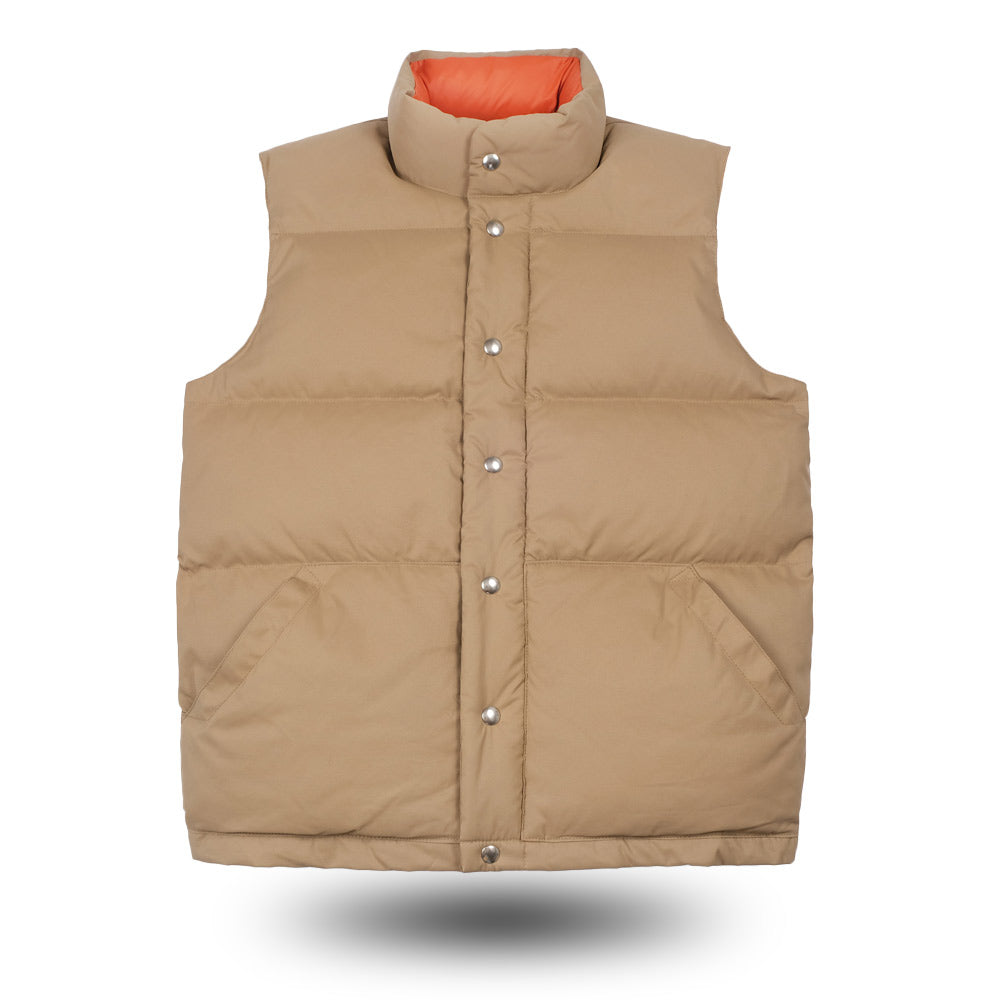 Ärmellose Daunenjacke Crescent Down Works Italian Vest Tan  rust