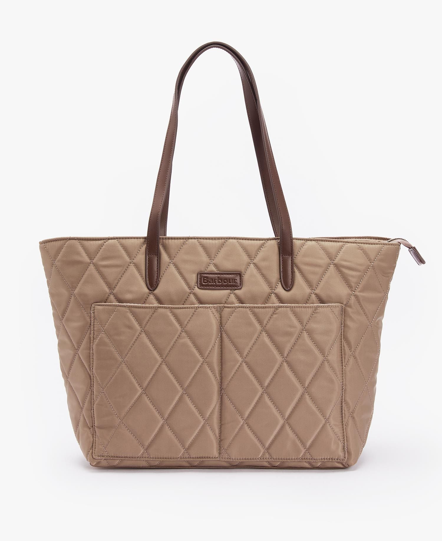 Barbour Quilted Tote Bag Sand Dune